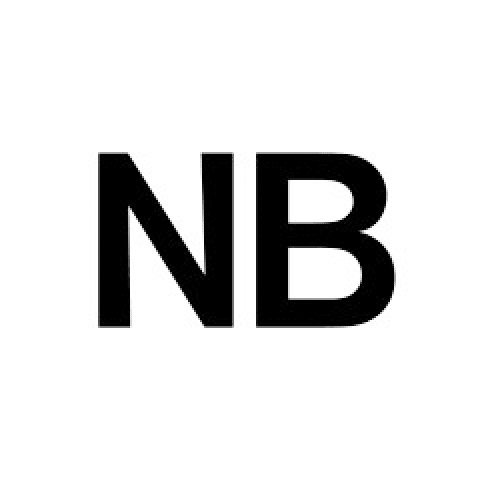 NB Studio logo with black text on white background